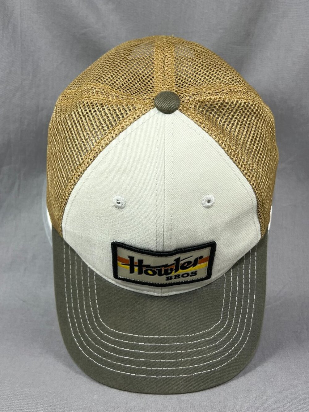 Howler Bros Heed The Call Snapback Hat Cap Ivory Trucker Mesh Fishing Surf Mens - Picture 7 of 15